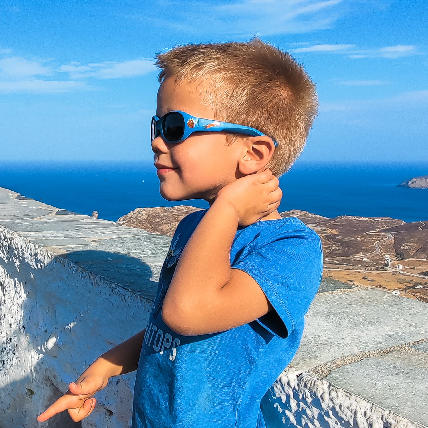 Kinder-Sonnenbrille Grüffelo, 2 - 6 Jahre , Fuchsspieß , Grüffelo Jungen Lotus-Effekt Mädchen Polarisiert UV400
