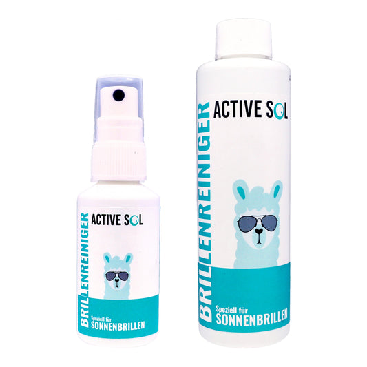Brillenreiniger für Sonnenbrillen, ohne Alkohol , Starterpack: 1 x 50 ml Spray und 1 x 250 ml Nachfüllflasche , Brillenreiniger Made in Germany New ohne Alkohol