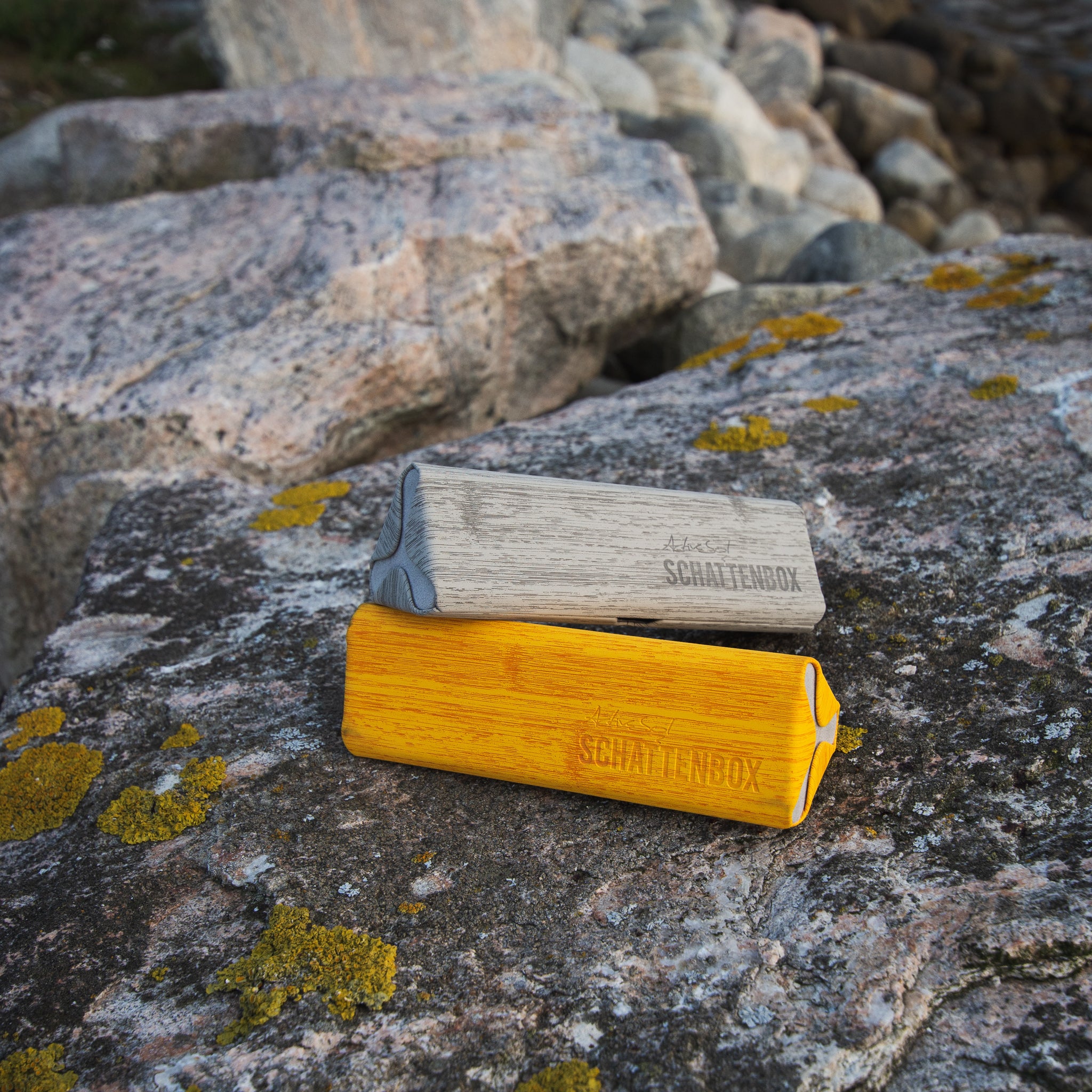 Brillenetui Schattenbox, Hardcase , S Grau , Brillenetui Hardcase Unisex