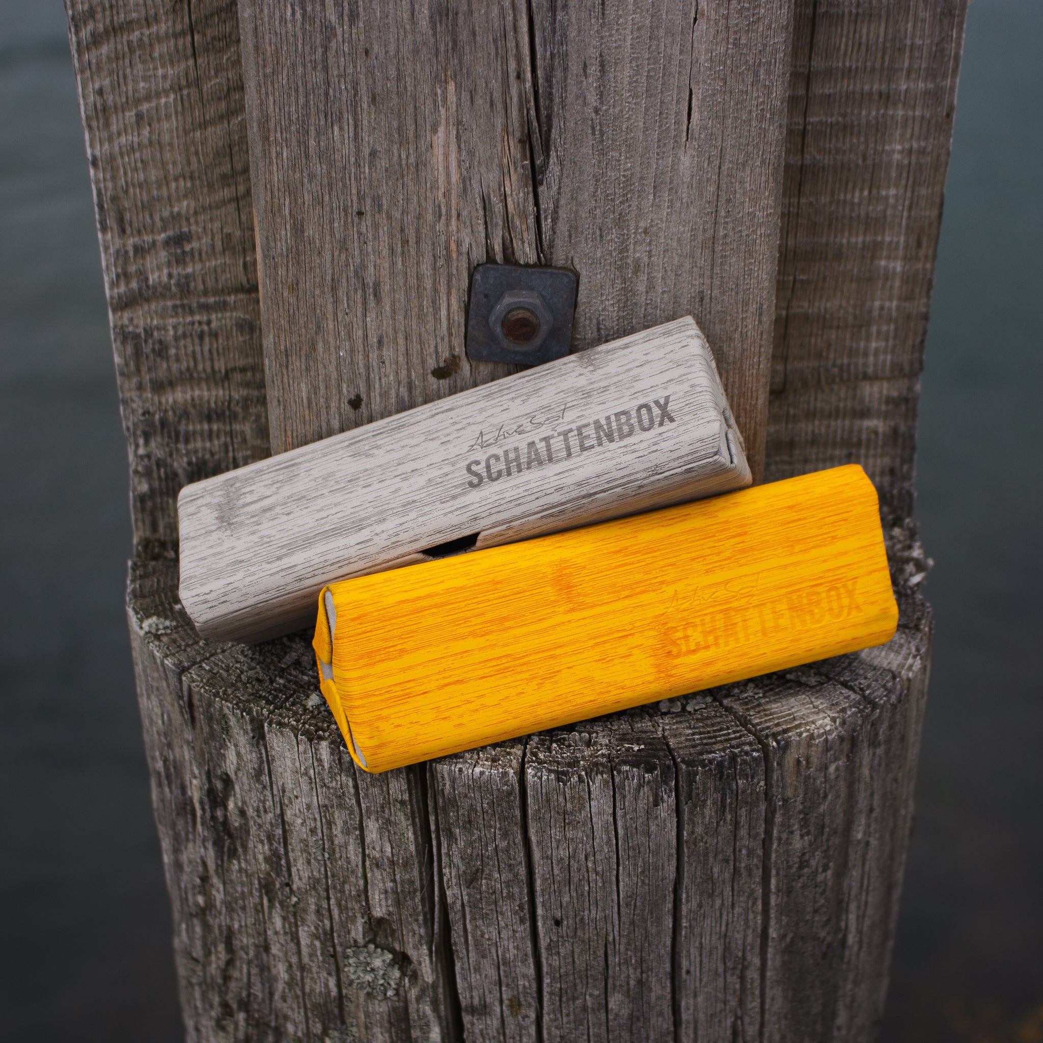 Brillenetui Schattenbox, Hardcase , M Gelb , Brillenetui Hardcase Unisex