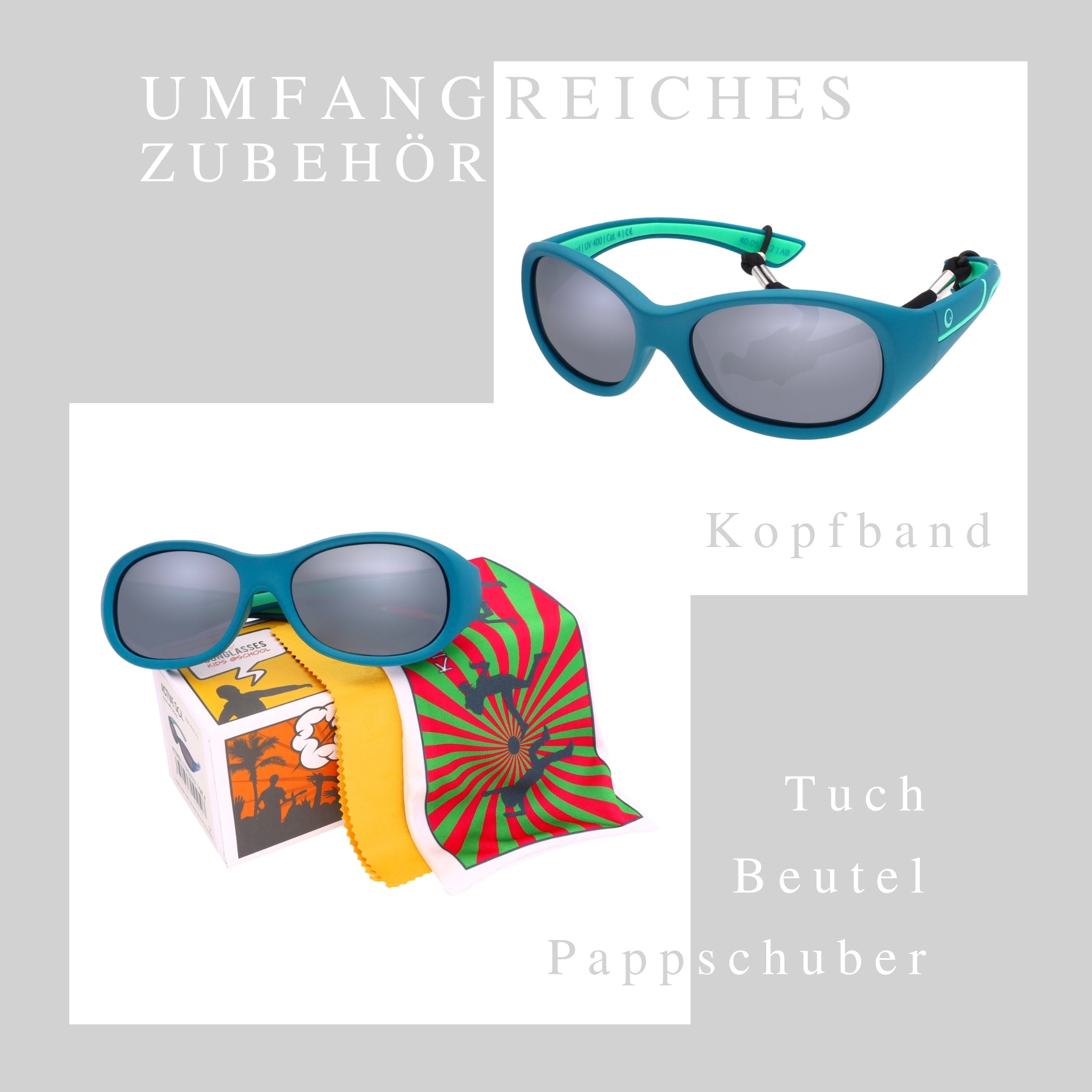 Kinder-Sonnenbrille Kids@School, 5 – 10 Jahre, Kategorie 4 , , HYTREL Jungen Kategorie 4 Lotus-Effekt Mädchen New Polarisiert Unisex UV400