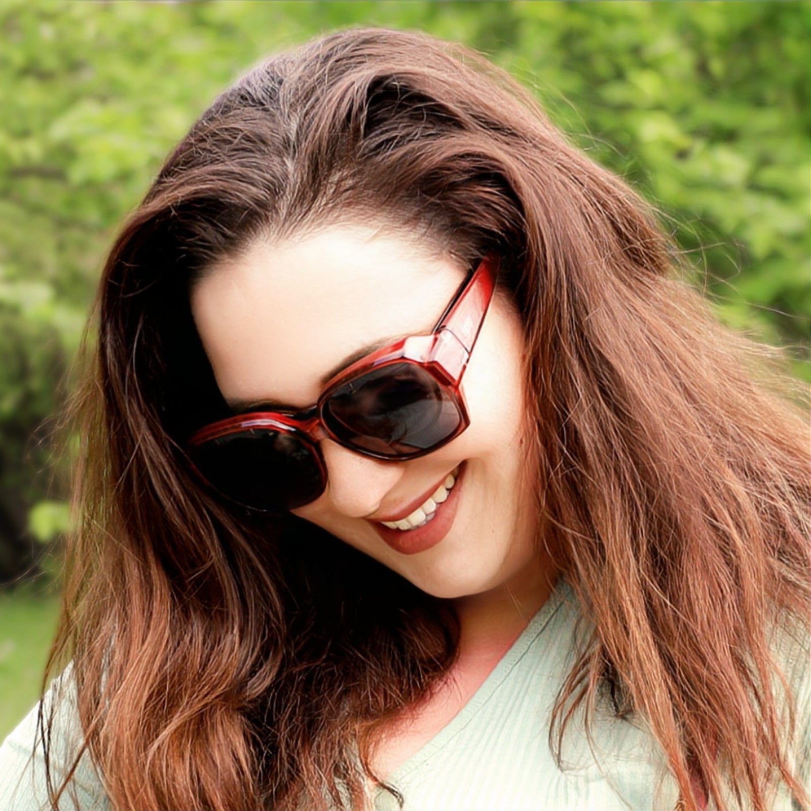 Überzieh-Sonnenbrille Hera, Damen , Rot , Brillenträger Damen Lotus-Effekt Polarisiert Unisex UV400 Überzieh-Sonnenbrille