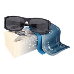 Überzieh-Sonnenbrille Classic, Herren , Schwarz matt , Brillenträger Herren Kategorie 3 Lotus-Effekt Polarisiert Unisex UV400 Überzieh-Sonnenbrille
