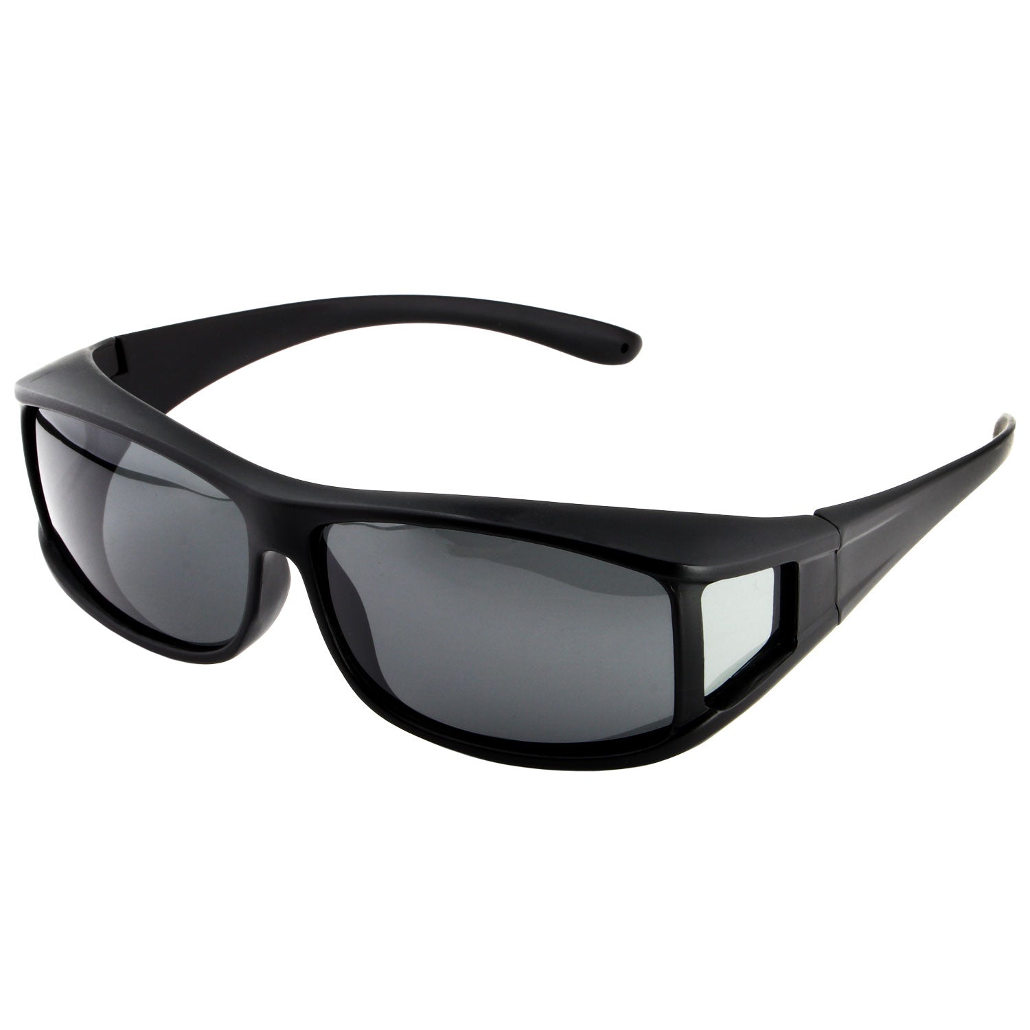 Überzieh-Sonnenbrille Classic, Herren , Schwarz matt , Brillenträger Herren Lotus-Effekt Polarisiert Unisex UV400 Überzieh-Sonnenbrille