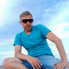 Überzieh-Sonnenbrille Classic, Herren , Schwarz glänzend , Brillenträger Herren Kategorie 3 Lotus-Effekt Polarisiert Unisex UV400 Überzieh-Sonnenbrille