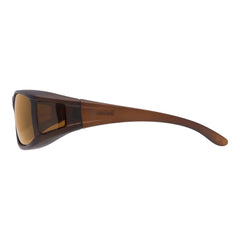 Überzieh-Sonnenbrille Classic, Herren , Braun matt , Brillenträger Herren Kategorie 3 Lotus-Effekt Polarisiert Unisex UV400 Überzieh-Sonnenbrille