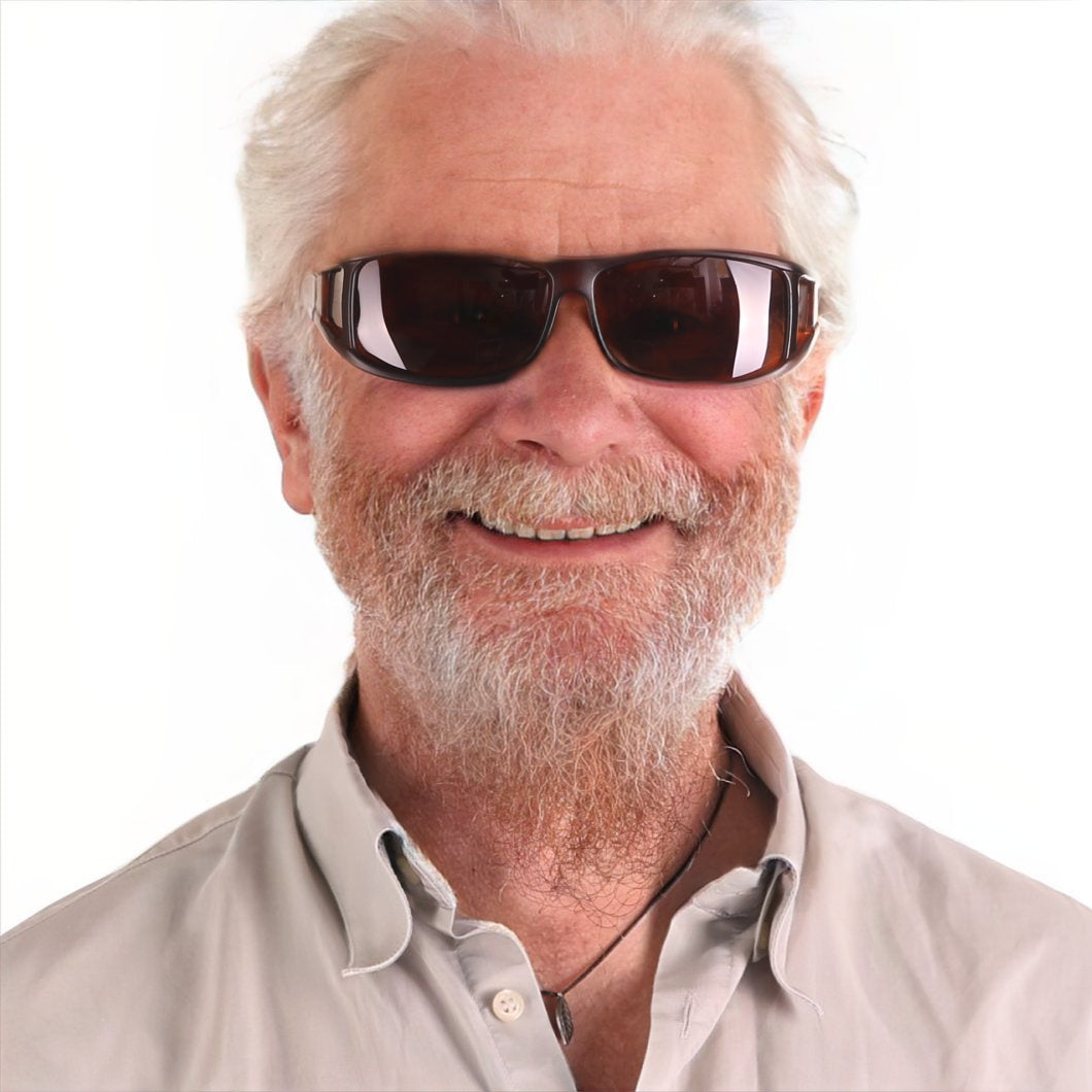 Überzieh-Sonnenbrille Classic, Herren , Braun matt , Brillenträger Herren Lotus-Effekt Polarisiert Unisex UV400 Überzieh-Sonnenbrille
