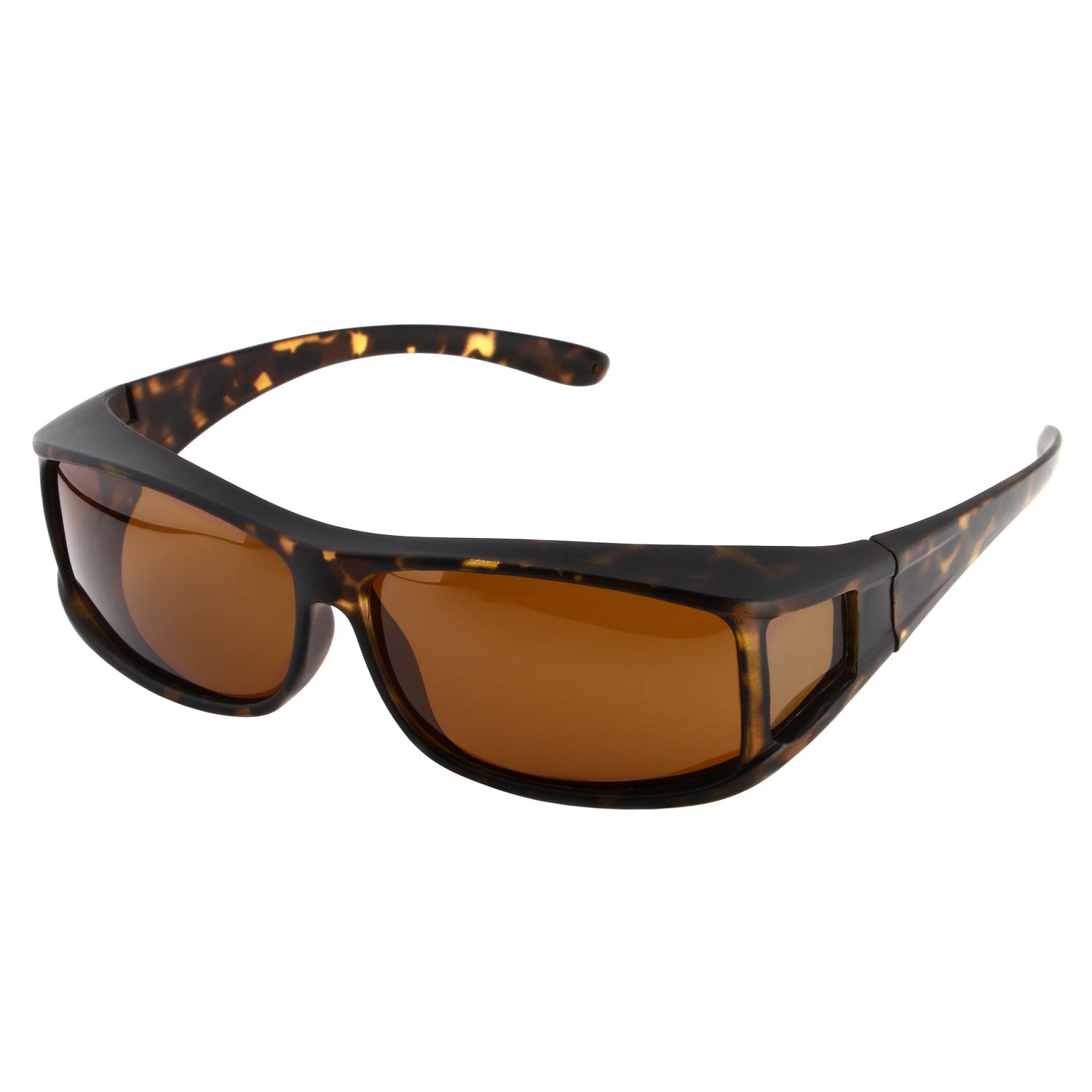 Überzieh-Sonnenbrille Classic, Herren , Schildpatt , Brillenträger Herren Lotus-Effekt Polarisiert Unisex UV400 Überzieh-Sonnenbrille
