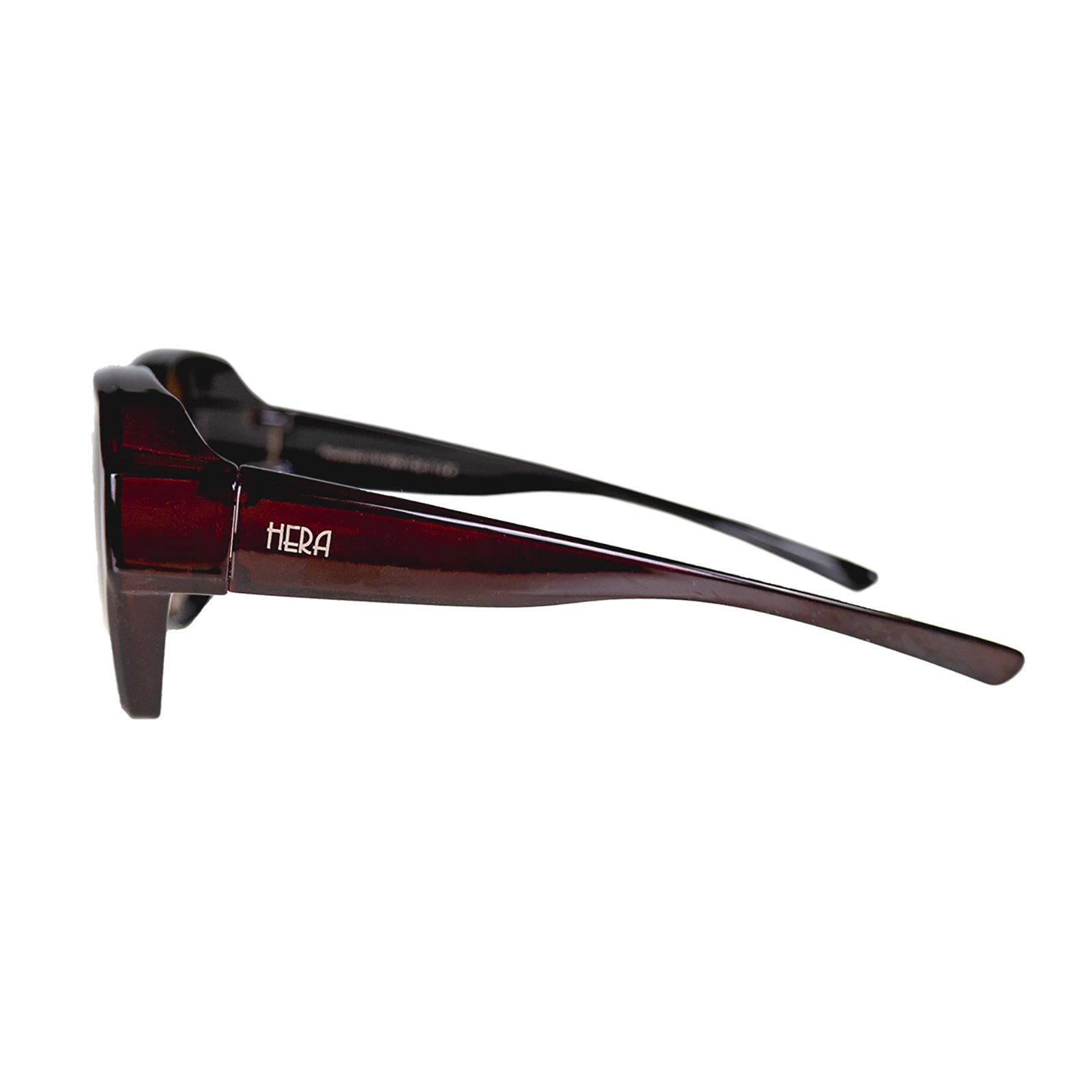 Überzieh-Sonnenbrille Hera, Damen , Braun , Brillenträger Damen Lotus-Effekt Polarisiert Unisex UV400 Überzieh-Sonnenbrille
