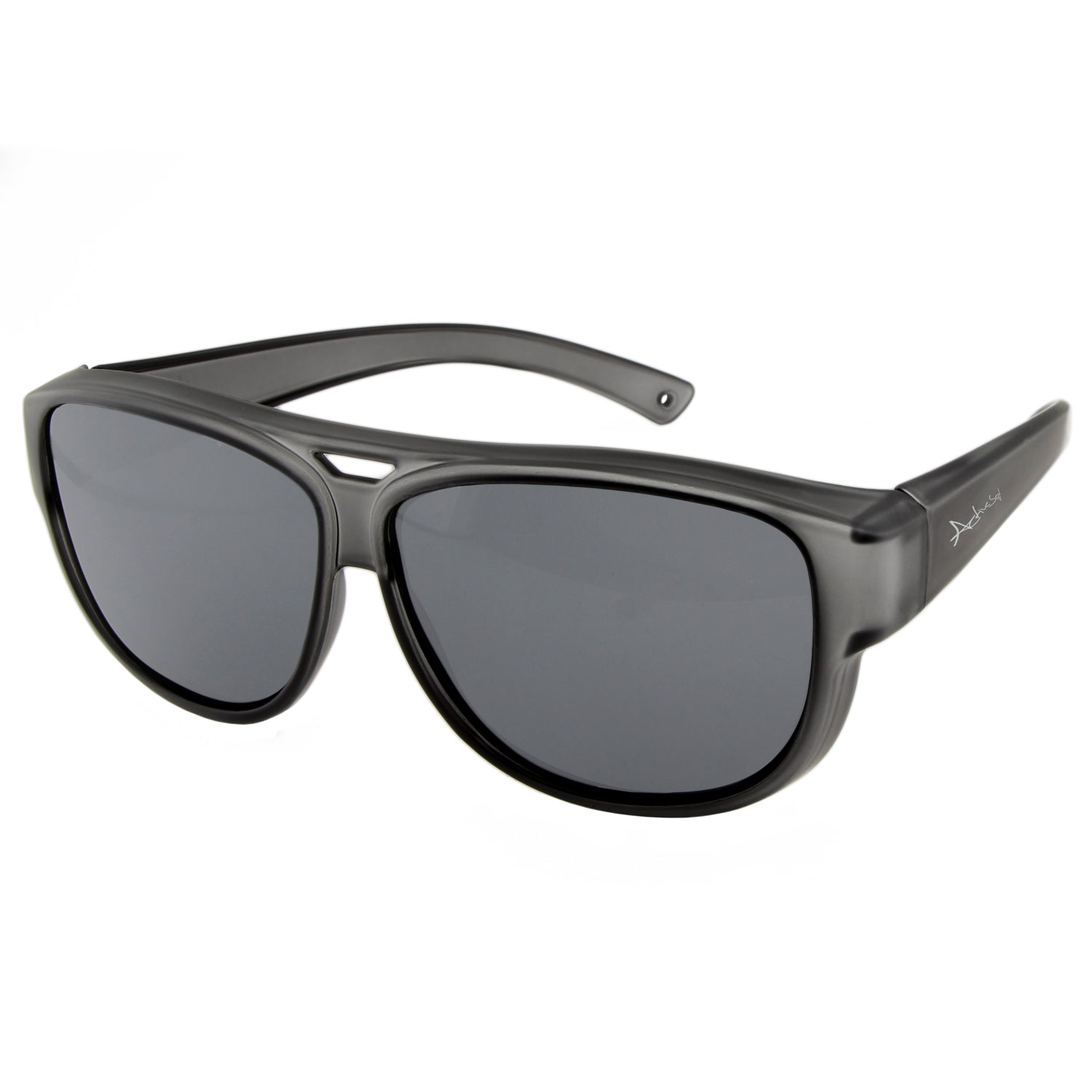 Überzieh-Sonnenbrille El Pavana, für Brillenträger , Anthrazit , Brillenträger Damen Herren Unisex Überzieh-Sonnenbrille
