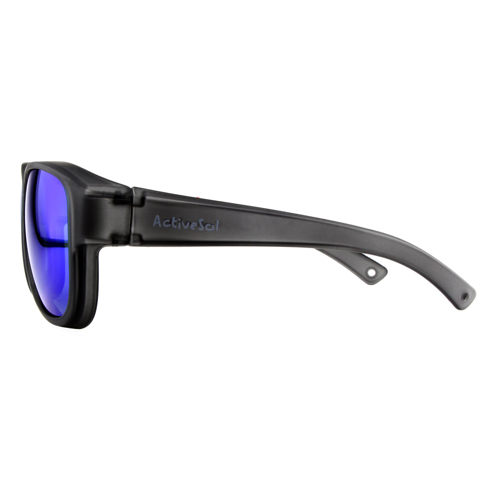 Überzieh-Sonnenbrille El Pavana, für Brillenträger , Anthrazit verspiegelt , Brillenträger Damen Herren Unisex Überzieh-Sonnenbrille