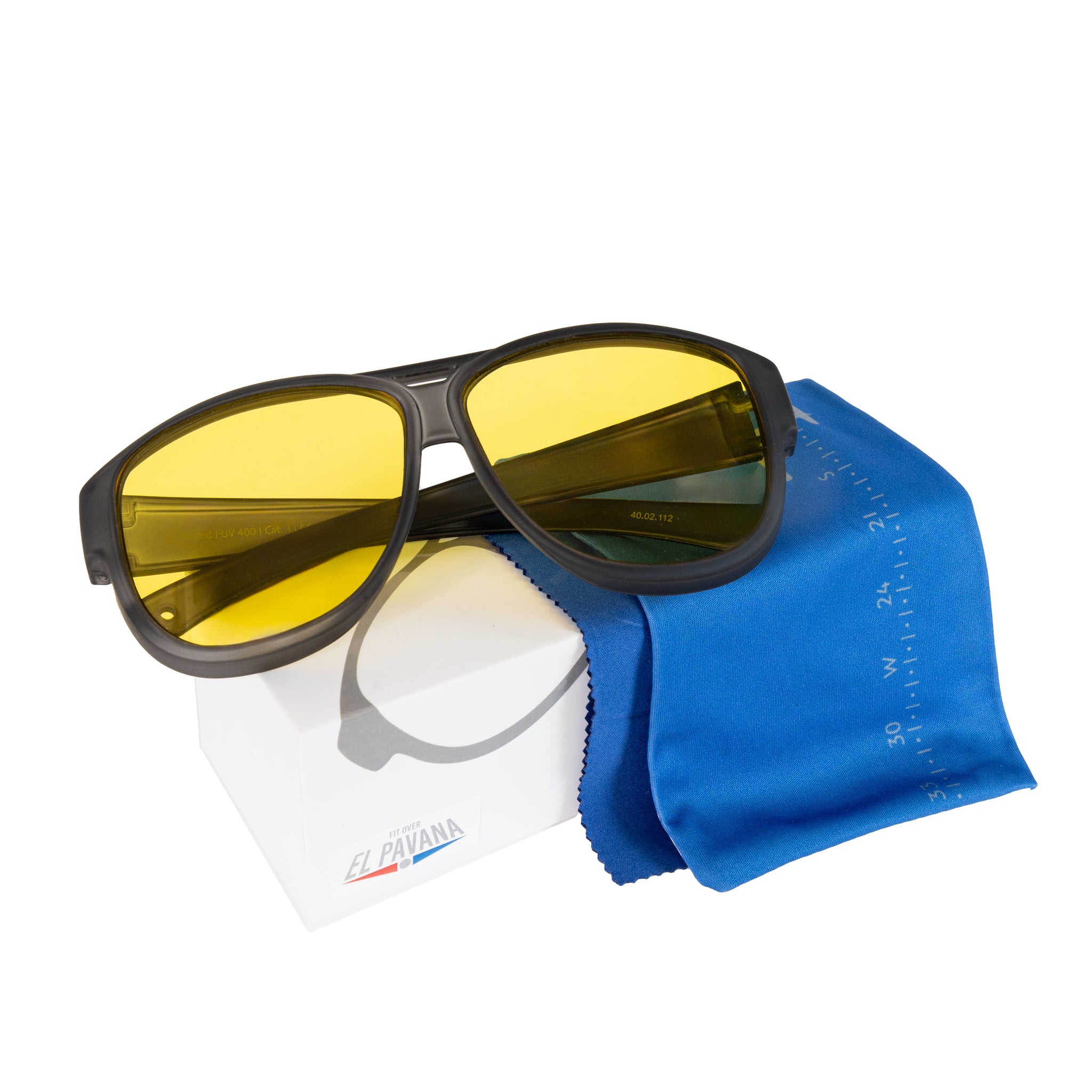 Nachtsichtbrille - Überziehbrille El Pavana, für Autofahrer , , Brillenträger Damen Herren Nachtfahrbrille Überzieh-Sonnenbrille