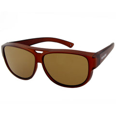 Überzieh-Sonnenbrille El Pavana, für Brillenträger , Braun , Brillenträger Damen Herren Kategorie 3 Unisex Überzieh-Sonnenbrille
