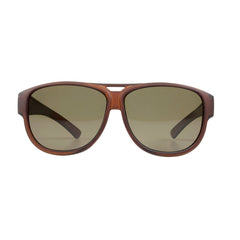 Überzieh-Sonnenbrille El Pavana, für Brillenträger , Braun , Brillenträger Damen Herren Kategorie 3 Unisex Überzieh-Sonnenbrille