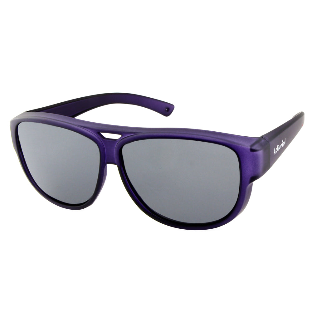 Überzieh-Sonnenbrille El Pavana, für Brillenträger , Lila , Brillenträger Damen Herren Unisex Überzieh-Sonnenbrille