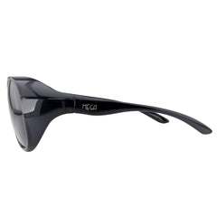 Überzieh-Sonnenbrille Mega, Damen , Schwarz , Brillenträger Damen Kategorie 3 Lotus-Effekt Polarisiert UV400 Überzieh-Sonnenbrille