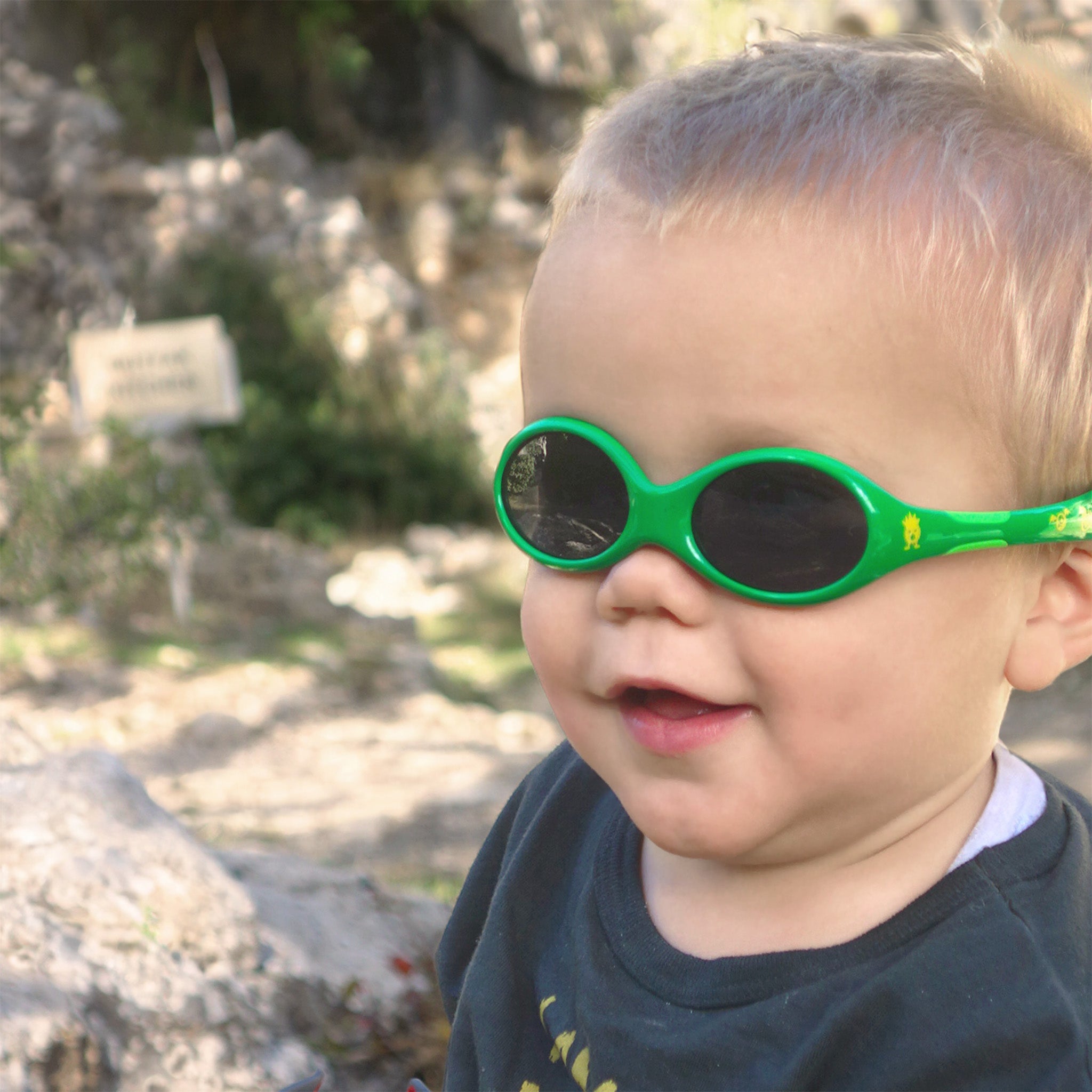 Baby-Sonnenbrille 0 - 18 Monate, Größe S , Monster , Baby HYTREL Jungen Kleinkind Lotus-Effekt Mädchen Polarisiert Unisex UV400