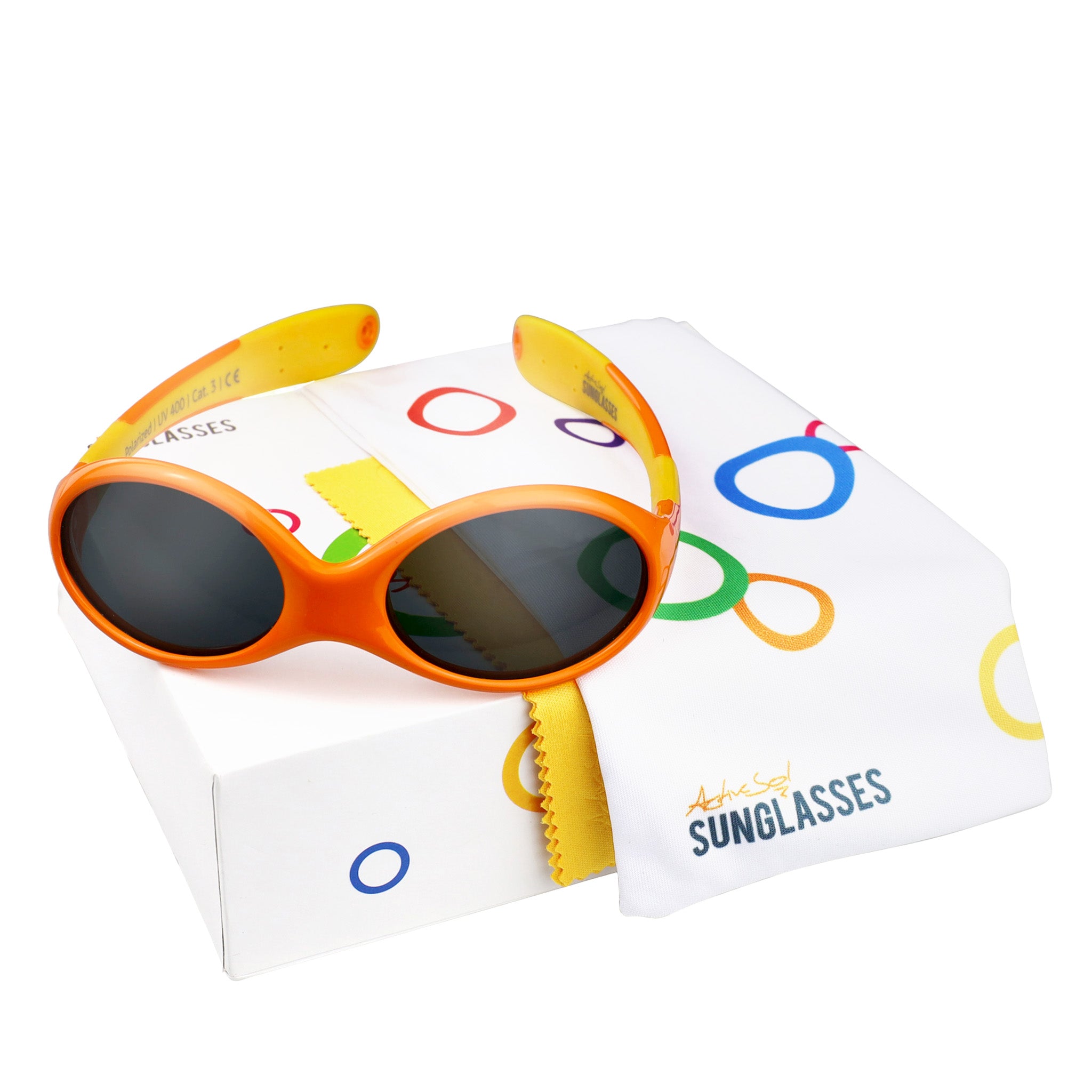 Baby-Sonnenbrille 0 - 18 Monate, Größe S , The Builder , Baby HYTREL Jungen Kleinkind Lotus-Effekt Mädchen Polarisiert Unisex UV400