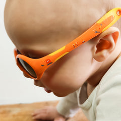 Baby-Sonnenbrille 0 - 18 Monate, Größe S , The Builder , Baby HYTREL Jungen Kleinkind Lotus-Effekt Mädchen Polarisiert Unisex UV400