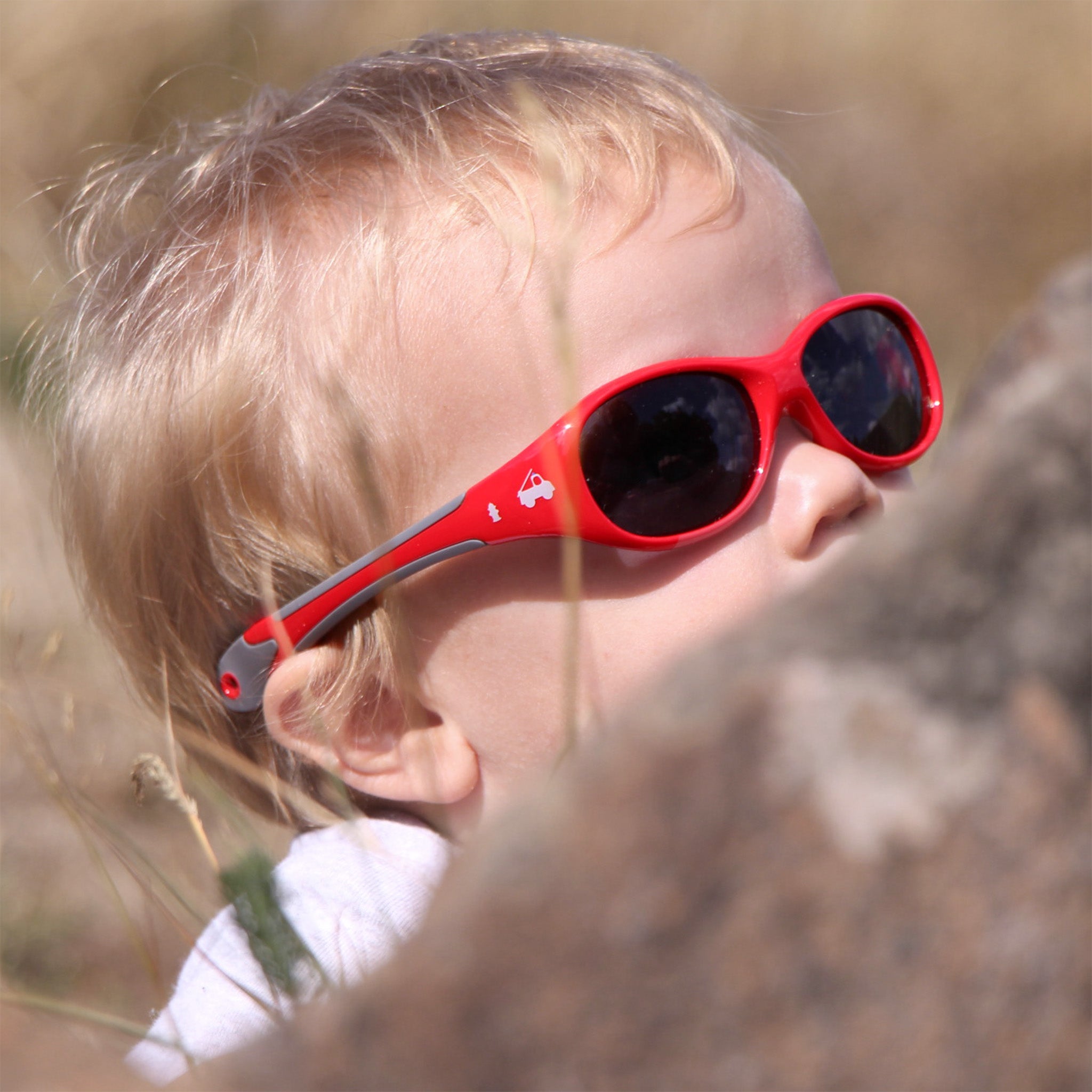 Baby-Sonnenbrille 6 - 24 Monate, Größe L , Chopper , Baby HYTREL Jungen Kleinkind Lotus-Effekt Mädchen Polarisiert Unisex UV400