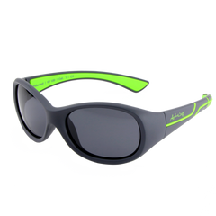 Kinder-Sonnenbrille Kids@School, 5 – 10 Jahre , Anthrazit Grün , HYTREL Jungen Kategorie 3 Lotus-Effekt Mädchen Polarisiert UV400