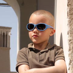 Kinder-Sonnenbrille Kids@School, 5 – 10 Jahre , Blau Rot , HYTREL Jungen Kategorie 3 Lotus-Effekt Mädchen Polarisiert UV400