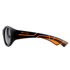 Kinder-Sonnenbrille Kids@School, 5 – 10 Jahre , Schwarz Orange , HYTREL Jungen Kategorie 3 Lotus-Effekt Mädchen Polarisiert UV400
