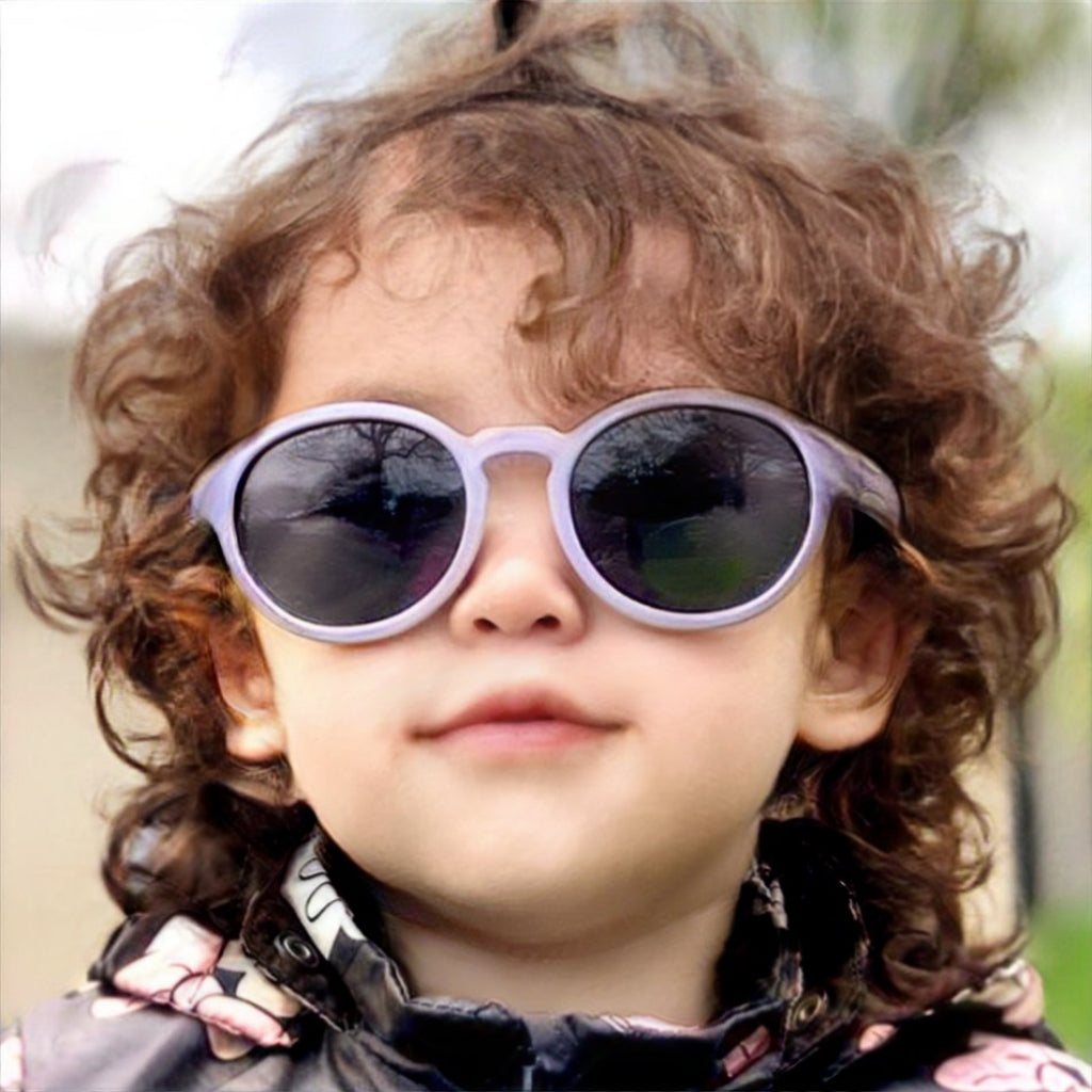 Pan2Kids Kinder-Sonnenbrille, 2 - 5 Jahre , Digital Lavender , HYTREL Jungen Kleinkind Lotus-Effekt Mädchen Polarisiert UV400