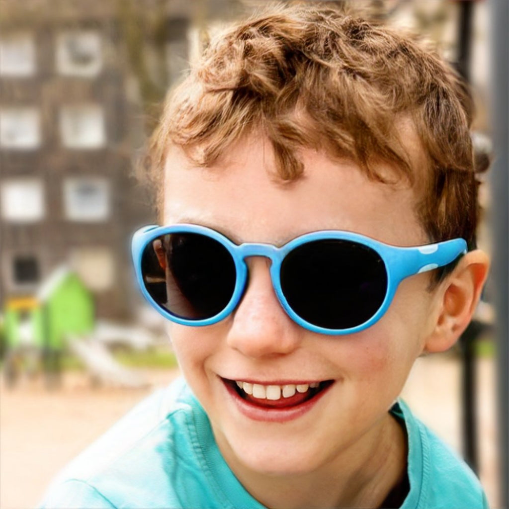 Pan2Kids Kinder-Sonnenbrille, 2 - 5 Jahre , Tranquile Blue , HYTREL Jungen Kleinkind Lotus-Effekt Mädchen Polarisiert UV400