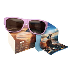 Kinder-Überzieh-Sonnenbrille HERO EYES, 5 – 10 Jahre , Rosé , Brillenträger Jungen Kategorie 3 Lotus-Effekt Mädchen New Polarisiert Unisex UV400 Überzieh-Sonnenbrille
