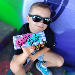 Kinder-Sonnenbrille STREET STARS ☆ ab 6 Jahre , Schwarz-Anthrazit , HYTREL Jungen Kategorie 3 Lotus-Effekt Mädchen New Polarisiert UV400