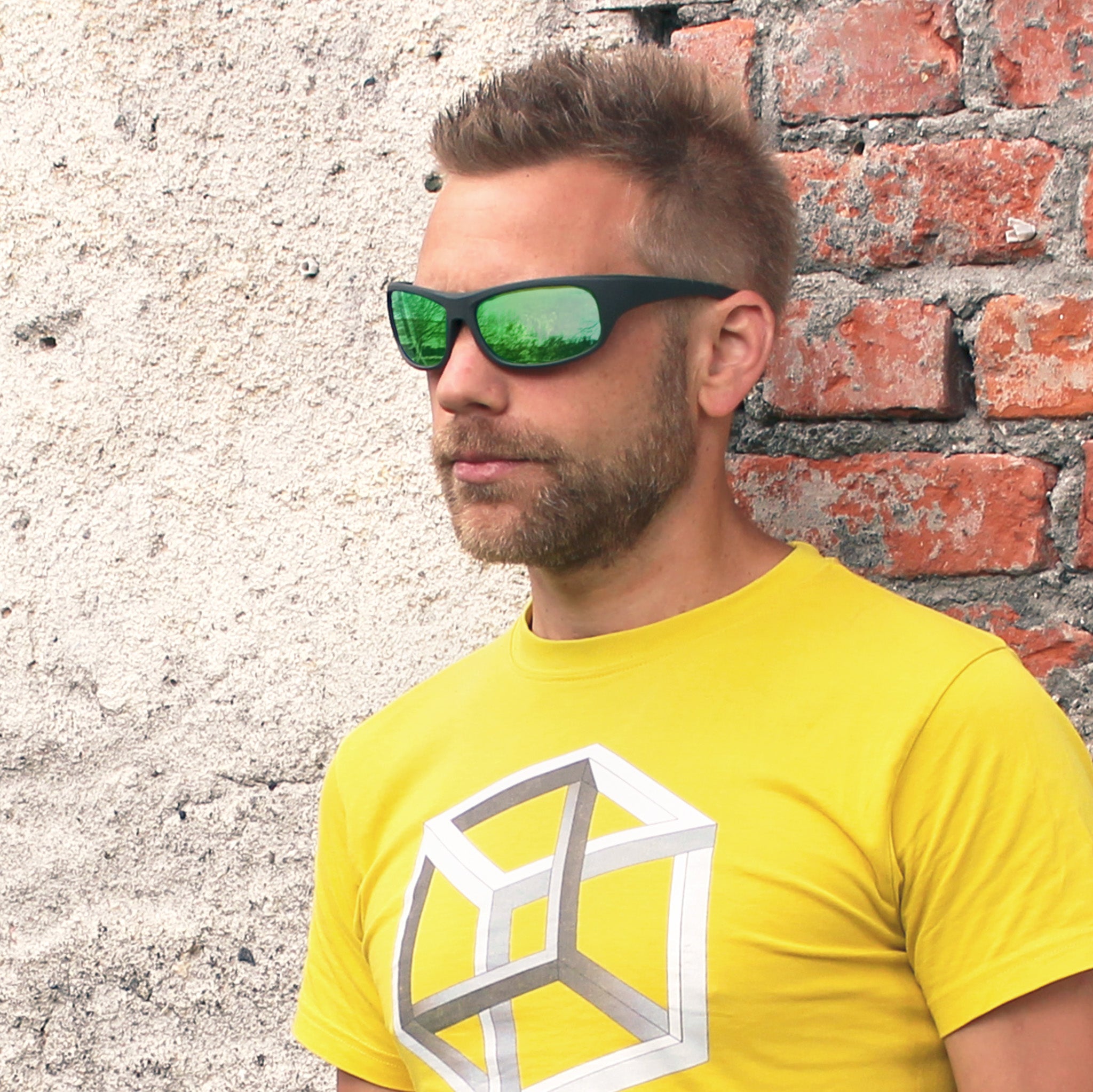 Sonnenbrille Erebos Extra Dunkel Kategorie 4 , M Grün verspiegelt , Damen Herren Kategorie 4 Polarisiert UV400