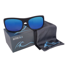 Sonnenbrille Erebos Extra Dunkel Kategorie 4 , L Blau verspiegelt , Damen Herren Kategorie 4 Polarisiert UV400
