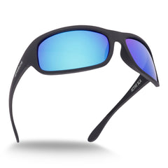 Sonnenbrille Erebos Extra Dunkel Kategorie 4 , L Blau verspiegelt , Damen Herren Kategorie 4 Polarisiert UV400