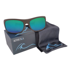 Sonnenbrille Erebos Extra Dunkel Kategorie 4 , L Grün verspiegelt , Damen Herren Kategorie 4 Polarisiert UV400