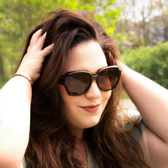 Überzieh-Sonnenbrille Hera, Damen , Braun , Brillenträger Damen Kategorie 3 Lotus-Effekt Polarisiert Unisex UV400 Überzieh-Sonnenbrille